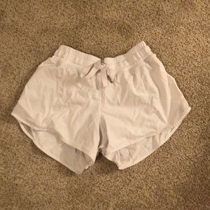 White lululemon shorts
